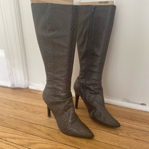 Nine West snake skin boots (high, never worn).